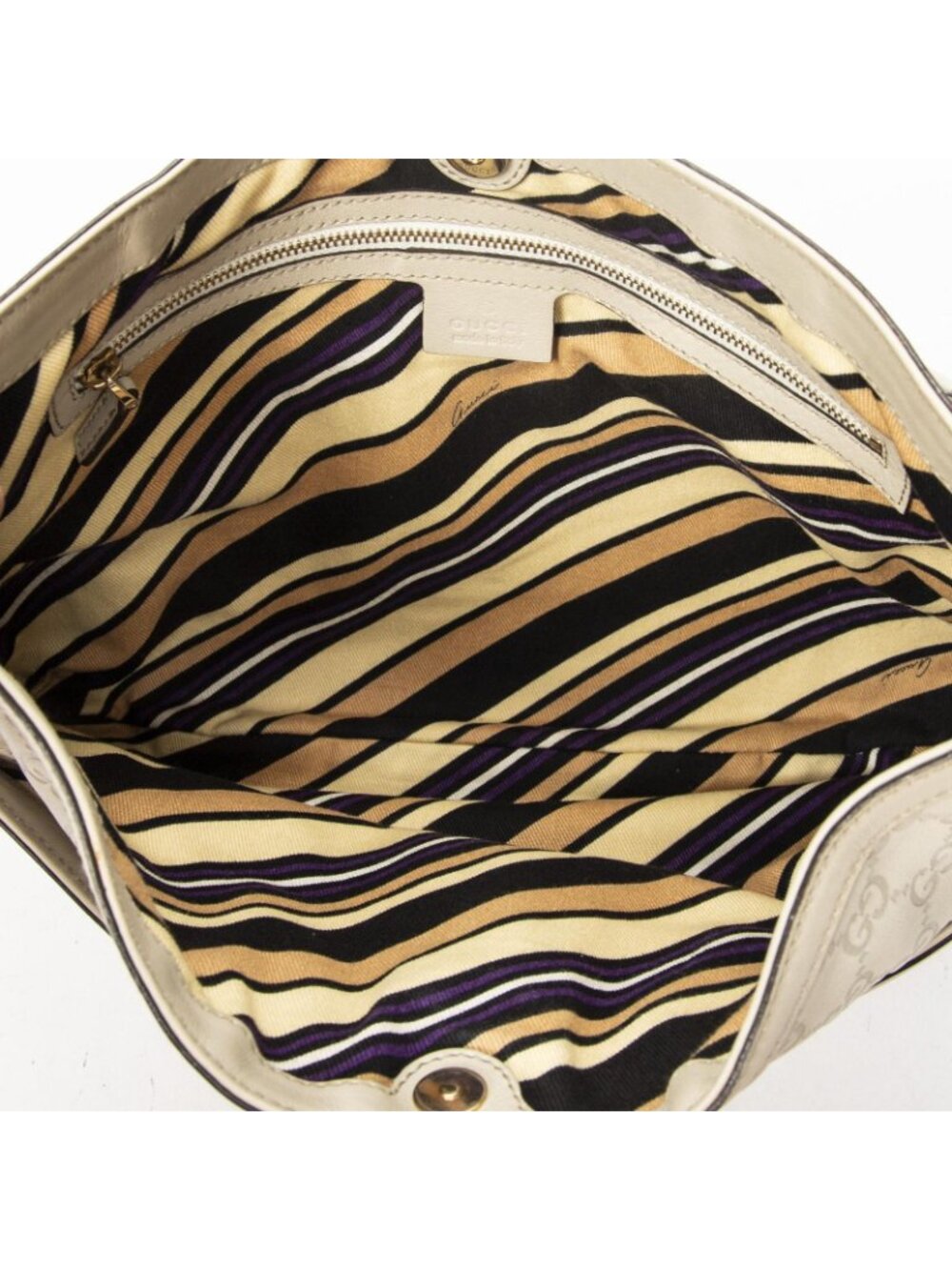 Gucci Brit Hobo Ivory Guccissima - Picture 9 of 10